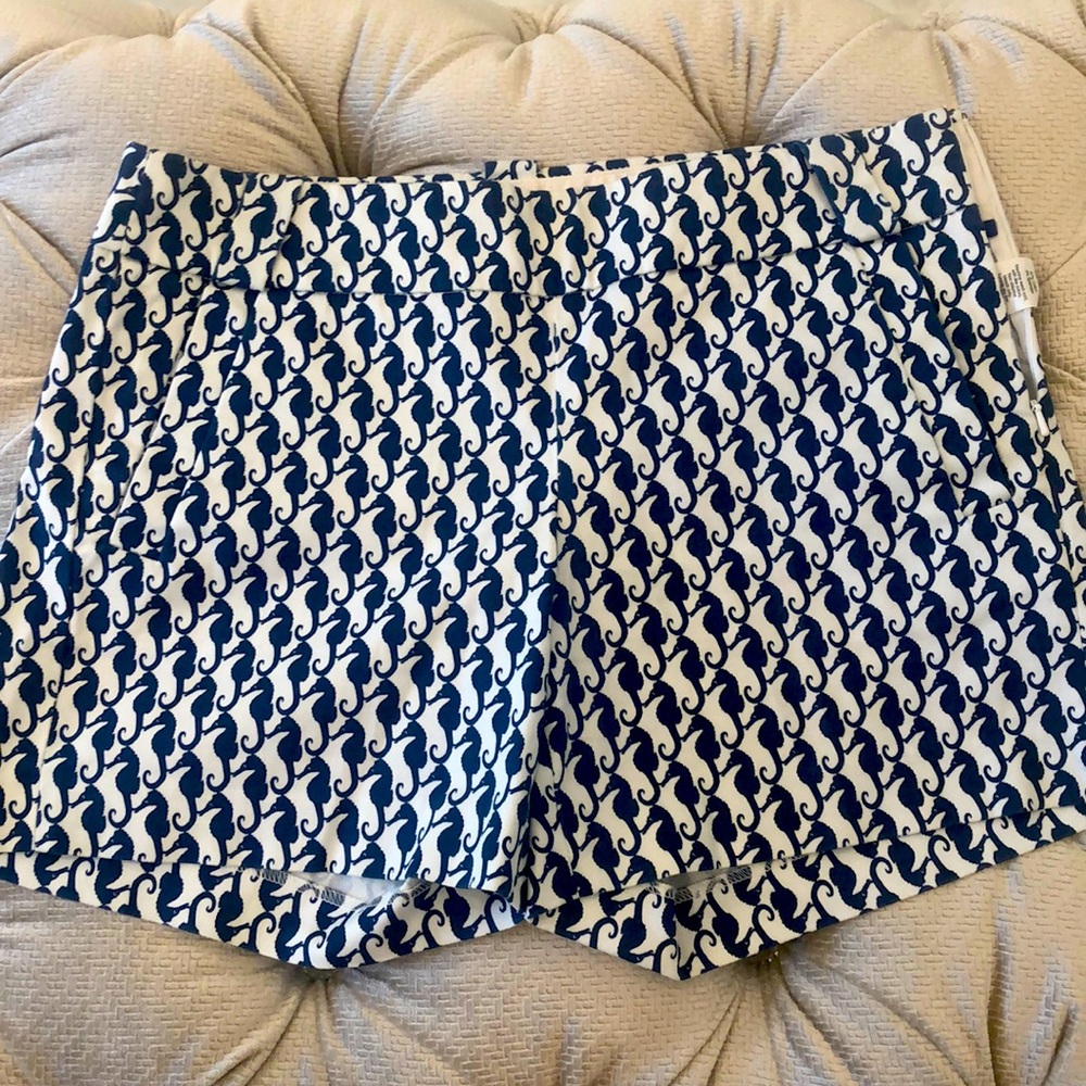 J Crew seahorse patterned shorts